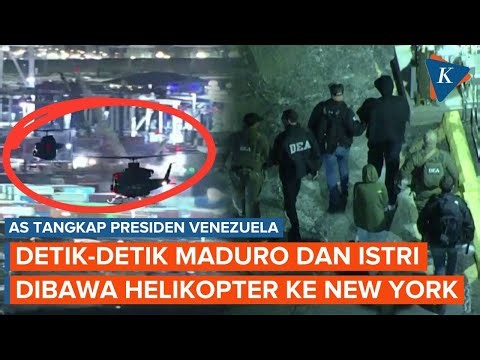 [FULL] Rekaman Helikopter yang Bawa Presiden Maduro ke New York Setelah Ditangkap AS