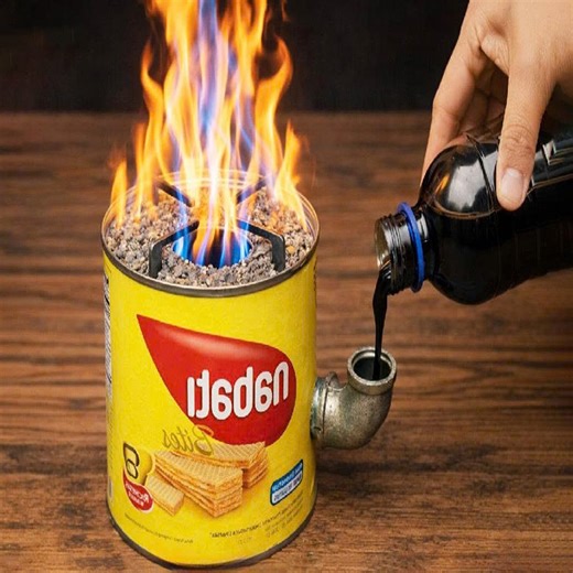 No Gas, No Wood! Homemade Tin Can Waste Oil Heater with Cement – Free Energy for Winter 2025 | Trash Upcycle DIY