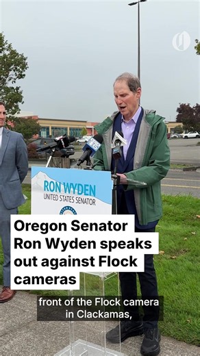A bipartisan effort in the Oregon Legislature to ban Flock cameras and similar devices statewide has received support from Democratic U.S. Sen. Ron Wyden and the Oregon chapter of the American Civil Liberties Union. Read more from reporter Carlos Fuentes at the link in our bio. #flock #flockcamera #orpol