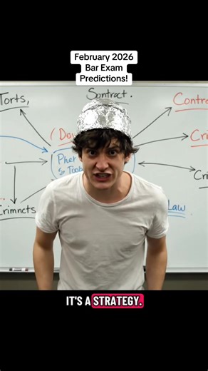 February 2026 bar exam takers! 🚨📚 Your detailed essay predictions are NOW LIVE on YouTube! 🎥✨ I've just dropped comprehensive predictions for Georgia, Florida, California, AND the MEE Uniform Bar Exam! 🏛️⚖️ Whether you're sitting for a state-specific exam or the UBE, I've got you covered with topic breakdowns and strategic insights to help you focus your prep where it matters most! 💪🔥 Head to the Bar Exam Drills YouTube channel NOW and get ahead of the game! You've got this! 🎯 Good luck t