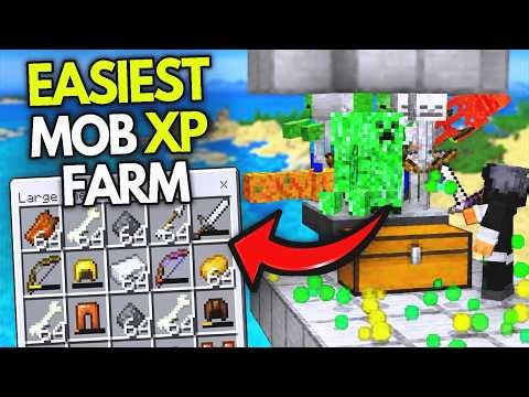 EASIEST MOB XP Farm In Minecraft Bedrock +1.21/26.3!