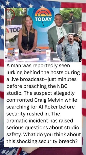 🚨 LIVE TV SHOCKER: Intruder Spotted on Camera Before Storming the 'Today' Show Studio! 😱