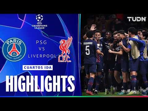 HIGHLIGHTS - PSG vs Liverpool | UEFA Champions League - Cuartos de Final - Ida 2025-26 | TUDN