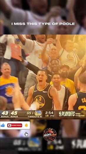 💔 JORDAN POOLE IS STILL HIM… I MISS THE OLD GSW DAYS 😭🏀#nba #viral #basketball