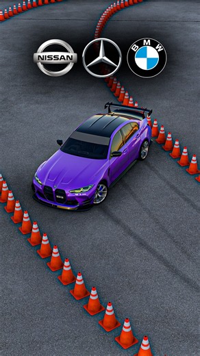 NISSAN vs MERCEDES vs BMW: ULTIMATE DRIFT BETWEEN CONES 🤯 (BeamNG.drive)
