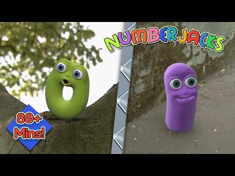 The Power of Zero & One! 0️⃣1️⃣ Numberjacks FULL Episode Compilation | 80+ Mins