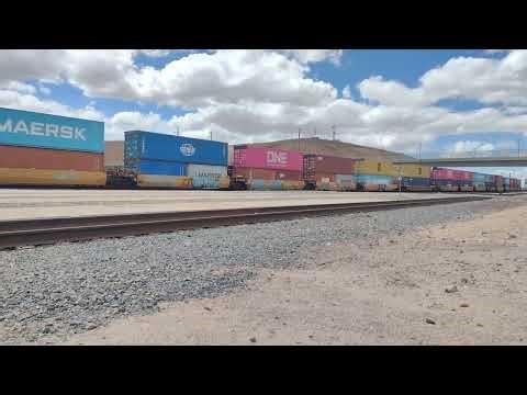 Duo BNSF Trains Meet At Barstow Yard CA! #bigbossrailfanner