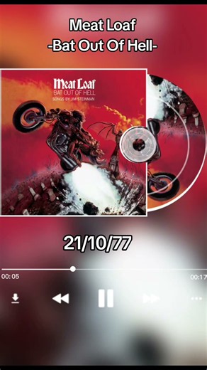 Meat Loaf-Bat Out of Hell 21/10/77 #meatloaf #music #musica #rock #70smusic #70srock
