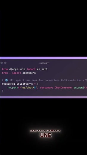 Ajoute du Temps Réel dans Django avec WebSockets ! ⚡💬 #fawazdev #code #django #astuces