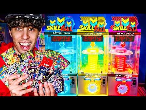 I CLEANED OUT An Arcade Game Filled With Pokemon Cards!