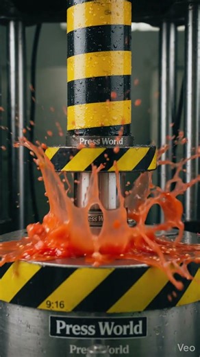 #crushingtime#Tomato CRUSHED by Hydraulic Press! 🍅 – Subscribe Press World