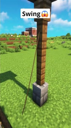 Minecraft Working Swing😱 #shorts