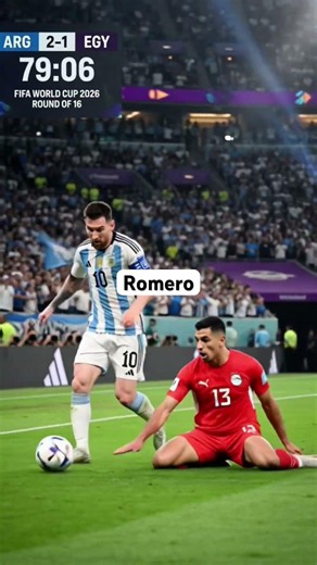 Messi Assist to Romero! Argentina 2-1 Egypt (79’) 😱 Comeback On? World Cup 2026