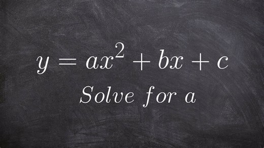 Solving a quadratic equation for a variable