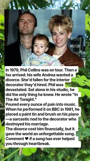 The heartbreaking story behind Phil Collins' "In The Air Tonight" 🎶💔 #facts