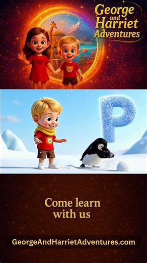 Letter P for Penguin - George & Harriet Adventures #GeorgeAndHarrietAdventures #kidsvideo #cartoon