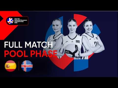 Full Match | Spain vs. Iceland | CEV U18 Volleyball European Championship 2026 Women