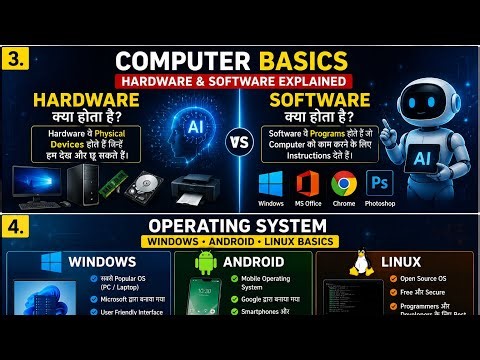 Computer Basics Full Course 2026 | Hardware Software & Operating System Explained