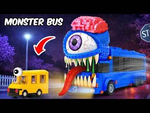 I Built a LEGO Monster School Bus Eater | FUNZ Bricks