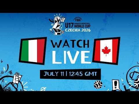Group Phase | Italy v Canada | Full Basketball Game | FIBA U17 Women's Basketball World Cup 2026