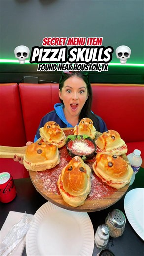 Have you ever seen a menu item like this one before? OK Houston Foodies you absolutely have to check this place out. This place has pizza skulls on their Halloween menu. The name of this place is Empire Pizza located near Sugarland, Texas.