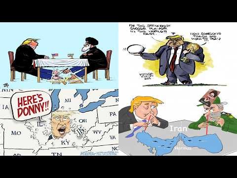 Trump vs The World in Viral Political Cartoons | Global Chaos, World Leaders & Brutal Satire