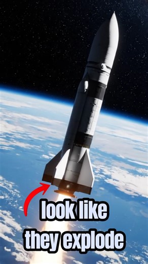 Why Rockets Look Like They Explode During Stage Separation? #spacefacts #science