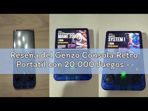 Reseña del Genzo Consola Retro Portatil con 20.000 Juegos - Versión 2025- Mini Consola Arcade - Jueg