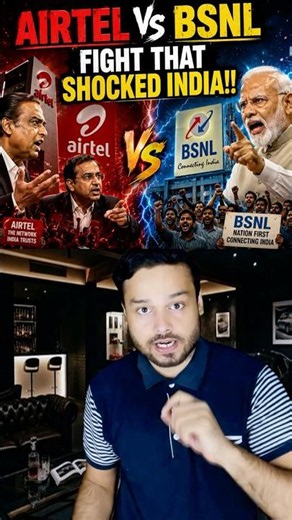 Airtel Vs BSNL INSANE Fight is Going ON! The 5G Mobile Data Race #shorts