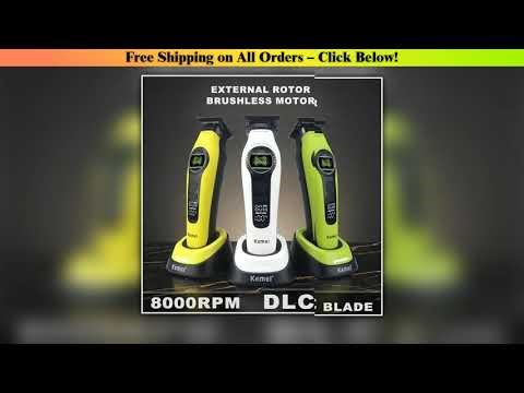 KEMEI KM-1595 External Rotor Brushless Motor Professional Hair Clipper Base Charger Trimmer