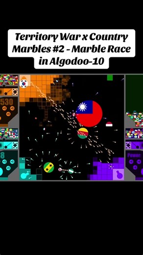 Territory War x Country Marbles #2 - Marble Race in Algodoo-10