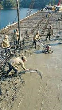 Epic Lake Bridge Construction #timelapse #automobile #architecture #heavycivil #timelapsebuild