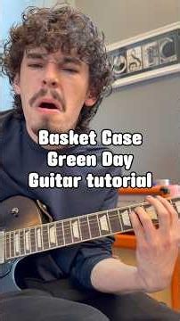 Basket Case - Green Day guitar tutorial #guitarlesson #electricguitar #guitarist #guitartutorial