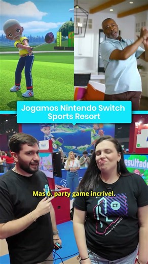 O CTUP JOGOU O NOVO NINTENDO RESORTS #shorts