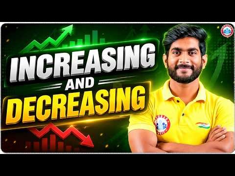 Increasing & Decreasing Functions Tricks | Class 12 Maths | Zero to Advanced Level | By Amit Sir