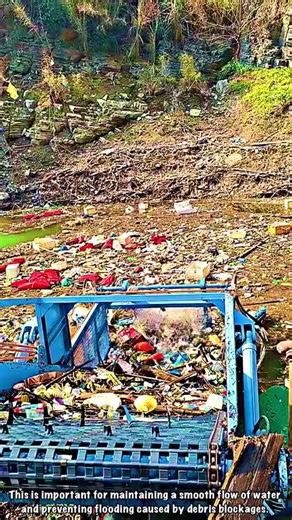 River Pollution Solution: Organic and Plastic Waste Dredging Conveyor System