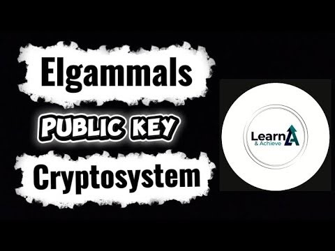 Elgammals public key cryptosystem Lec 7