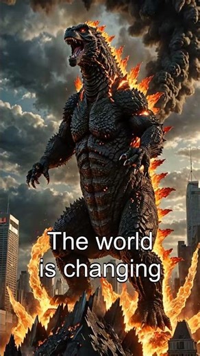 What if Godzilla Became Breaking Through The Sky With Fire #shorts #ai #godzilla