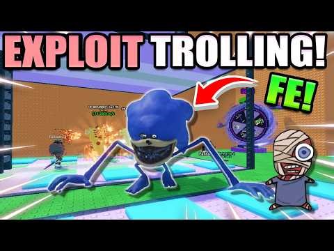 Roblox Horror Exploit Trolling in Escape Tsunami For Brainrots...