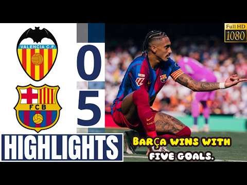 Barcelona vs. Valencia 5/0 Match Summary || Highlights | Resumen del partido | La Liga 2026