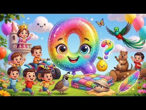 Q Is for Queen 👑| Learn Letter Q | Alphabet Letter Q Song & Poem for Kids | ABC Songs for Kids