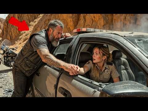 Motorcycle vs Police Car | Wild Desert Chase Scene