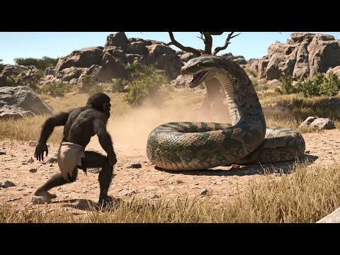 Life 3.5 Million Years Ago | A Prehistoric Human Confronts a Giant Ancient Python