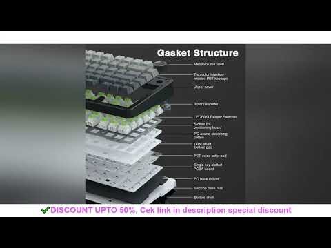 AULA F75 Pro Gasket Mounted Wireless Gaming Mechanical Keyboard RGB Customized 75% Layout