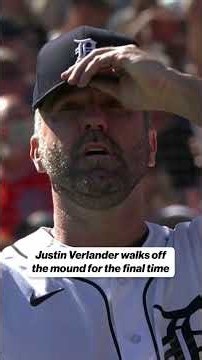Justin Verlander walks off the mound for the last time 🥺