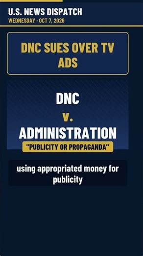 DNC Sues Over Taxpayer-Funded Trump Ads