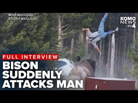 FULL INTERVIEW: Videographer describes Yellowstone bison attack that sent grandfather to hospital