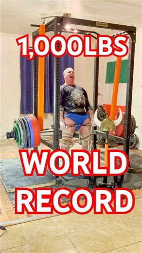 WORLD RECORD THE FASTEST 1,000LBS 18IN DEADLIFT IN HUMAN HISTORY 🔥🧸 #deadlift #gym #wrestling