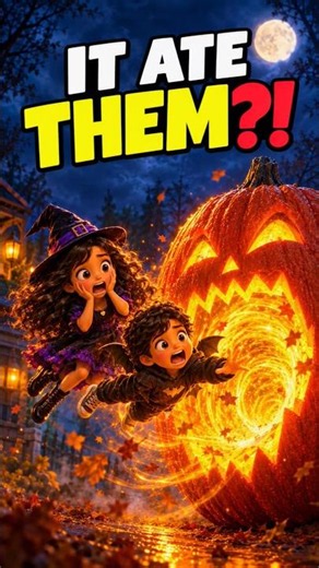 Jack-o’-Lantern Comes Alive! 🎃 #halloween #Shorts #animation #tinytrip