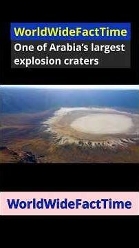 Saudi Arabia’s Giant Explosion Scar